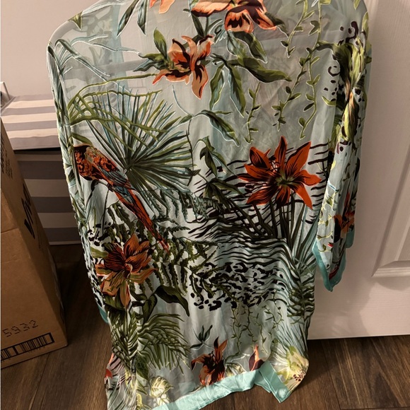 Chico’s tropical shirt top  L/XL - Picture 2 of 3